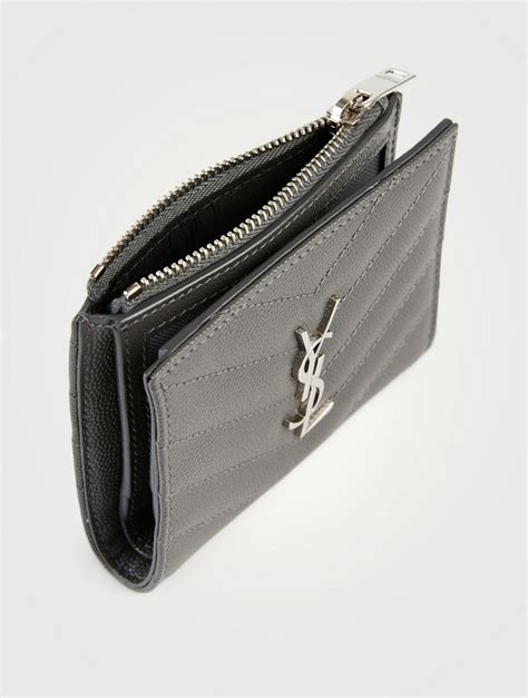 ysl card holder zipped|ysl monogram card holder.